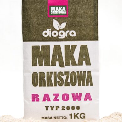 Mąka razowa orkiszowa typ 2000 1kg - Diogra