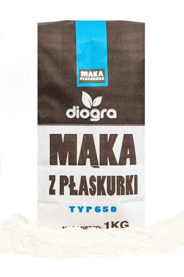 Mąka z płaskurki typ 650 1kg Diogra